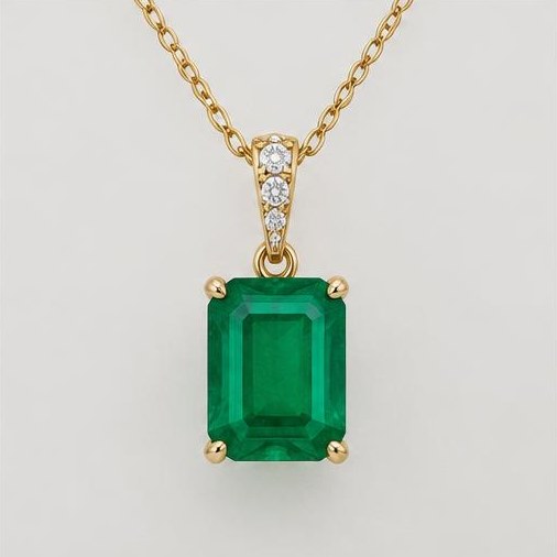 Illustrative gemstone necklaces