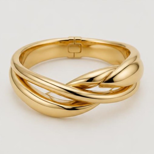 Illustrative gold bracelets