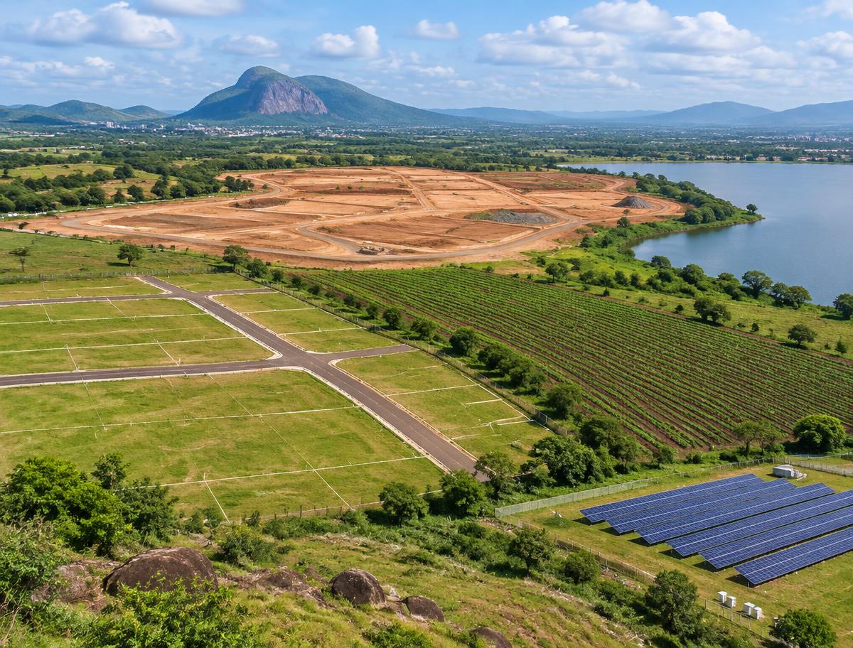 Wider land & development collection illustration